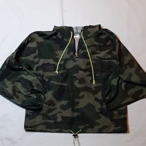 No boundaries camouflage 1/2 zip jacket